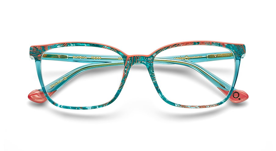 Das Bild zeigt die Korrektionsbrille BAYONA TQCO von der Marke Etnia Barcelona in Türkis.